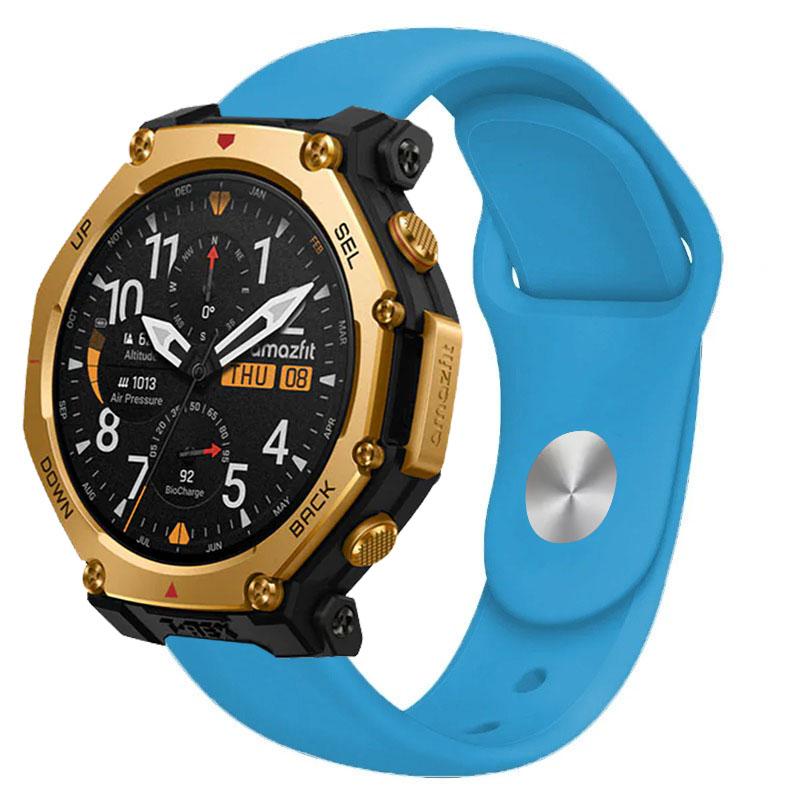 18/20/22mm Sport Silicone Strap For Amazfit T-REX3 Pro 48/44mm Active 2 Bracelet Wristband For Amazfit Helio Balance 2-1/Bip 6-5