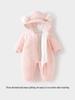 Infant Winter Jumpsuit: Thickened Cotton with Velvet, Quilted Warm Newborn Outfit for Autumn and Winter