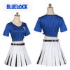 Blue Prison Cosplay Costume With Sweet And Cute Skirt Dress For Women