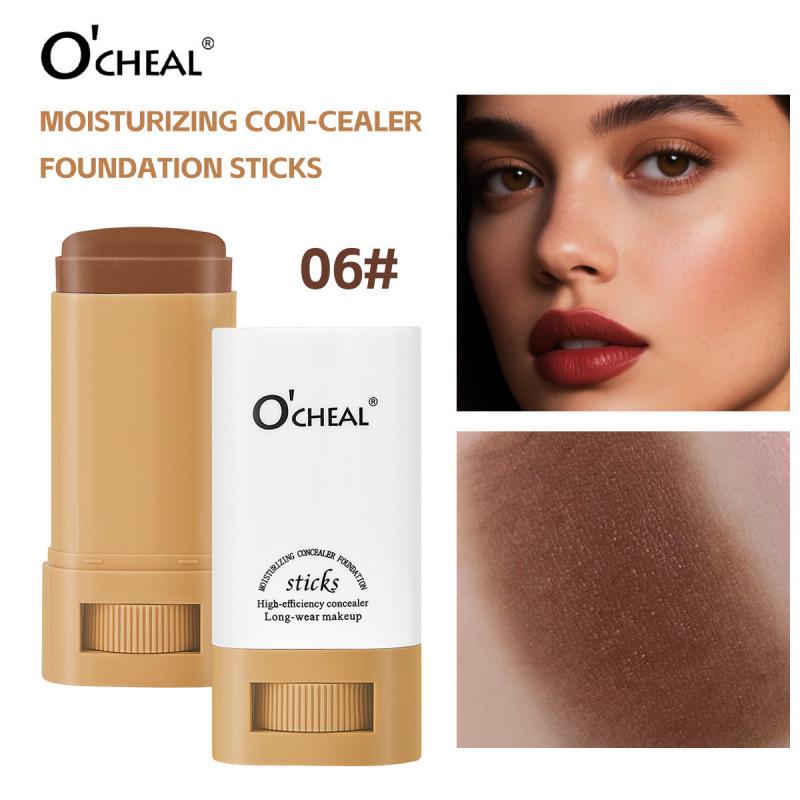 OCHEAL Hydrating Korean European Concealer Foundation Stick - Brightens, Evens Skin Tone, Light, Long-Lasting, Translucent Cream.