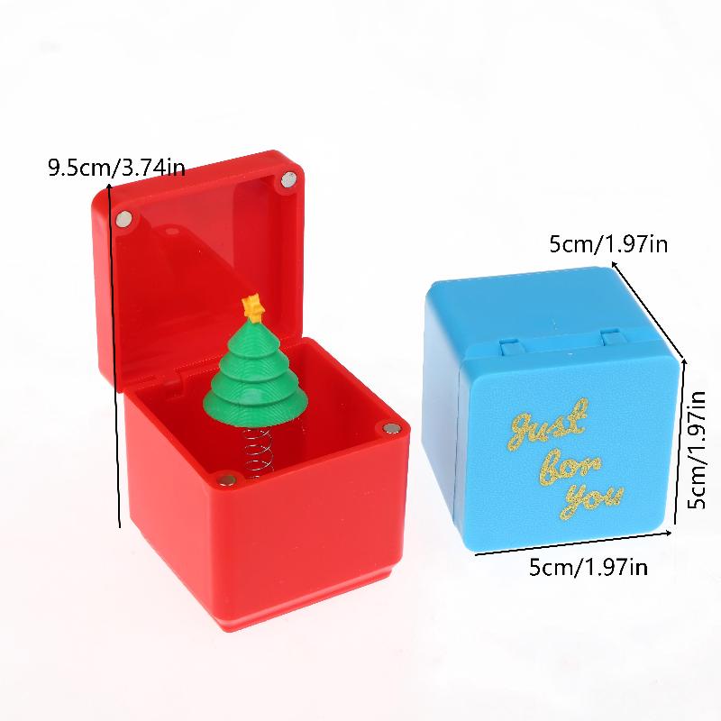 Christmas Surprise Box Prank Middle Finger Gift Box Prank Toys Creative Desk Pop Up Surprise Present Case Xmas Gifts