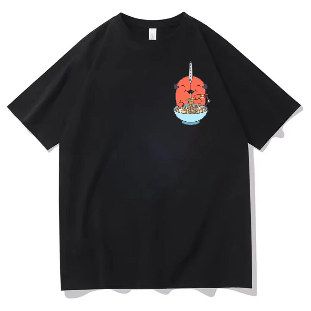 Sommer Neues Anime Kettensägen Unisex Bedrucktes T-Shirt Unisex und Damen T-Shirt Unisex Top Sport T-Shirt Unisex T-Shirt Harajuku Y2K Tee