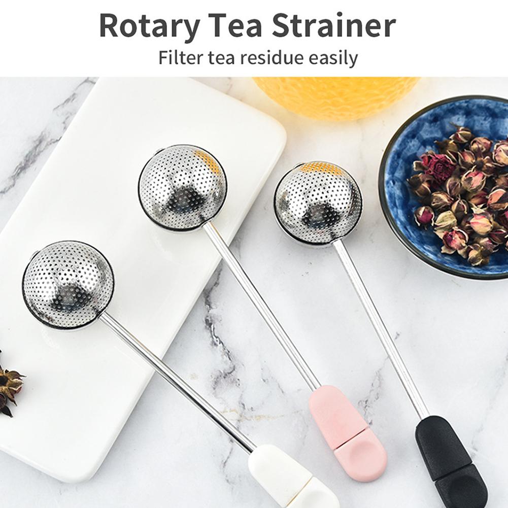 

Stainless Steel Mesh Twisting Tea Ball For Loose Tea Leaf Spice Hangable Mesh Filter Strainer Home Kitchen Accessories Y6X4 чёрный