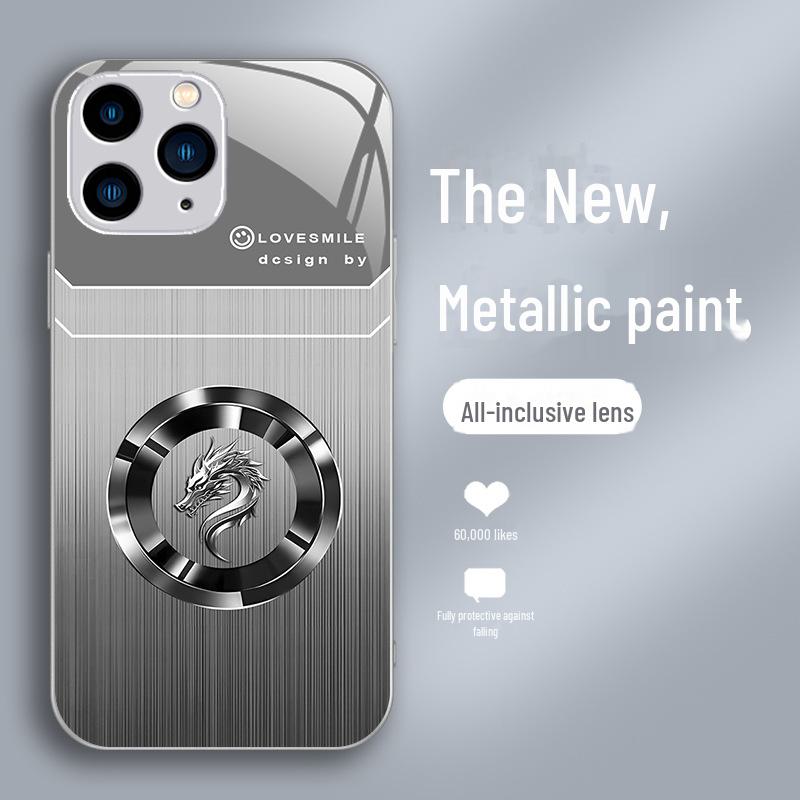 

Роскошный чехол-кольцо с изображением головы дракона из дерева для iPhone 12 Pro, 11, XR, XS, 8, 7. Модный национальный дизайн с двойными акцентами. 12 Pro