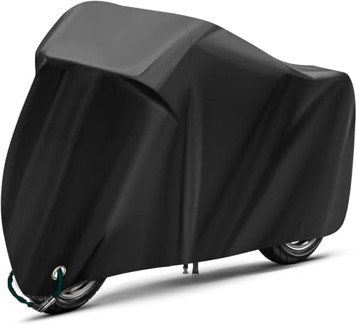 

Чехол для мотоцикла, водонепроницаемый, термостойкий, 420D, толстый (265105125), супер водоотталкивающая краска, улучшенная новейшая модель 2024 года, ткань Оксфорд, ре