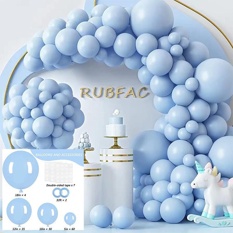 Conjunto de Balões Macarons Matte e Metálicos para Decorações de Festa de Aniversário Multicena