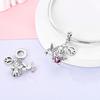 Copper Plated Romantic Balloon Ballet Dancer Beads Charms Fit Original Charm Bracelet Diy For Women Jewelry Gift