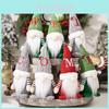 Adorable Christmas Gnome Figurine With Knitted Hat Perfect For Festive Decor