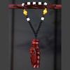 Sandalwood Pixiu Handheld Carved Pendant Ornament - Douyin Craft Gift