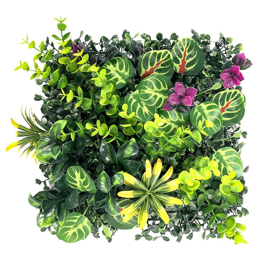 DIY Artificial Plant Wall Panel Sunflower Artificial Fern Grass  Background Wall Decoration