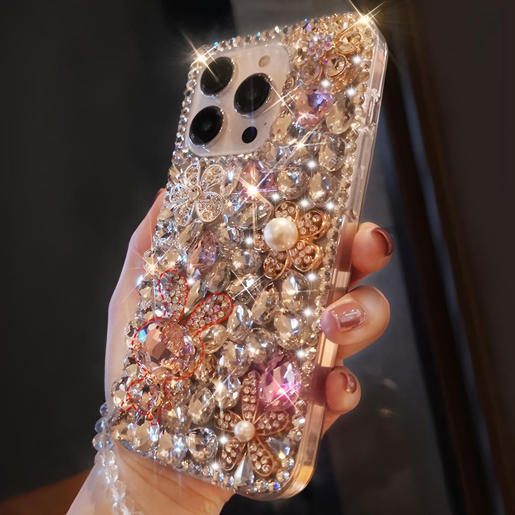 Glitter Rhinestone Phone Case For XiaoMi 15 Ultra 14 Pro 14T 14A Plus 13 Lite 13T 12 12T 12S 12X 5G Bling Crystal Diamond Floral Cover