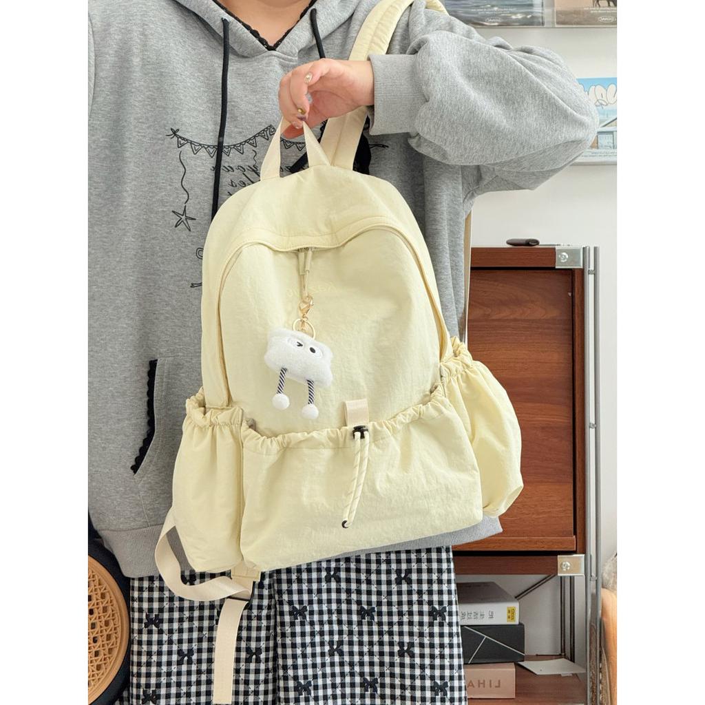 Student schoolbag simple ins style college student backpack women commuter versatile lightweight travel backpack