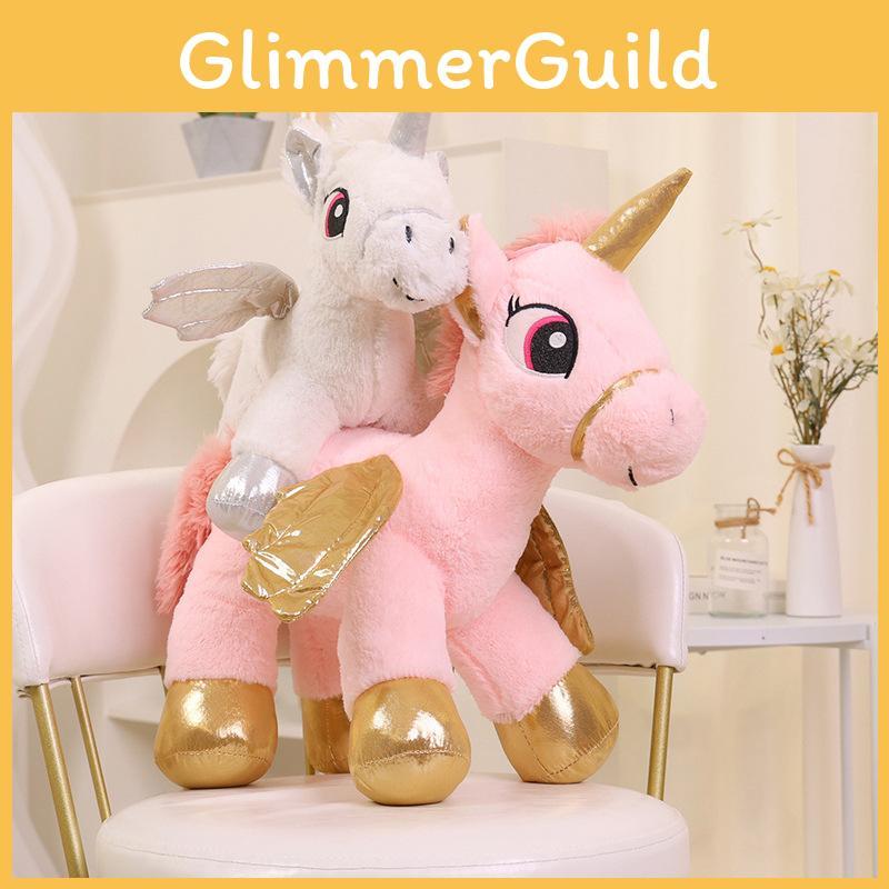Unicorn Winged Plush Toy Animal Stuffed Doll Bedroom Decoration Kids Gift Cute