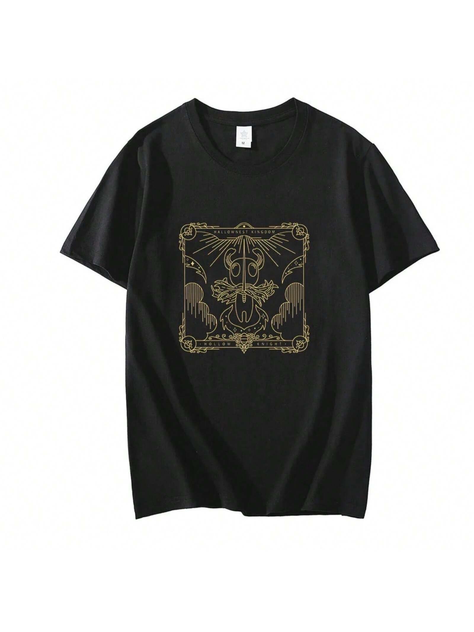 Hollow Knight T-Shirt Funny Graphic Printing Tee-Shirt Cotton Comic Tshirt Camisetas Simplicity Oversize Tees Tops S разноцветный