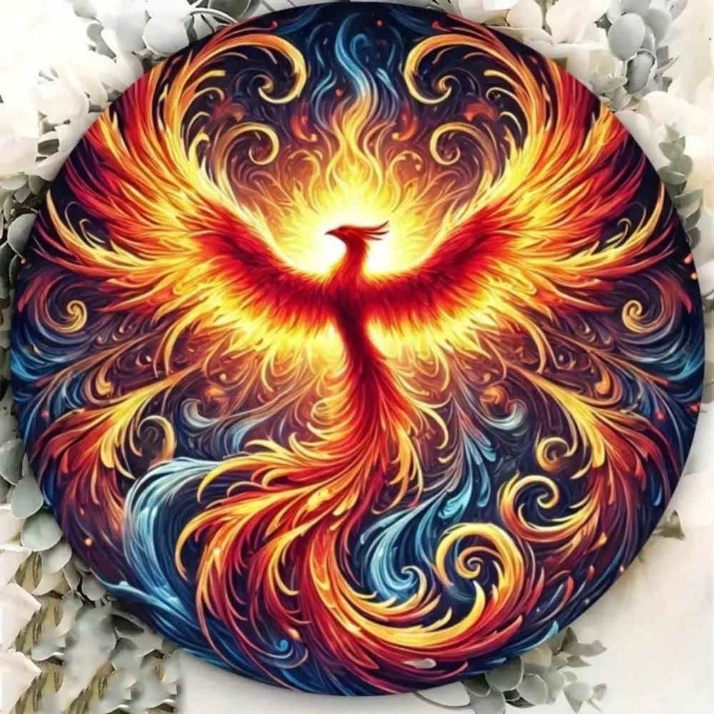 3D Metal Tin Sign Phoenix Wall Art Vintage Retro Home Decor for Living Room Bedroom Kitchen Bathroom