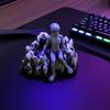 Desktop Ashtray Halloween Skeleton Resin Ashtray, Heat-resistant Gothic Ash Holder, Dark Aesthetic Aliens Decorative Tray for Home Office Outdoor