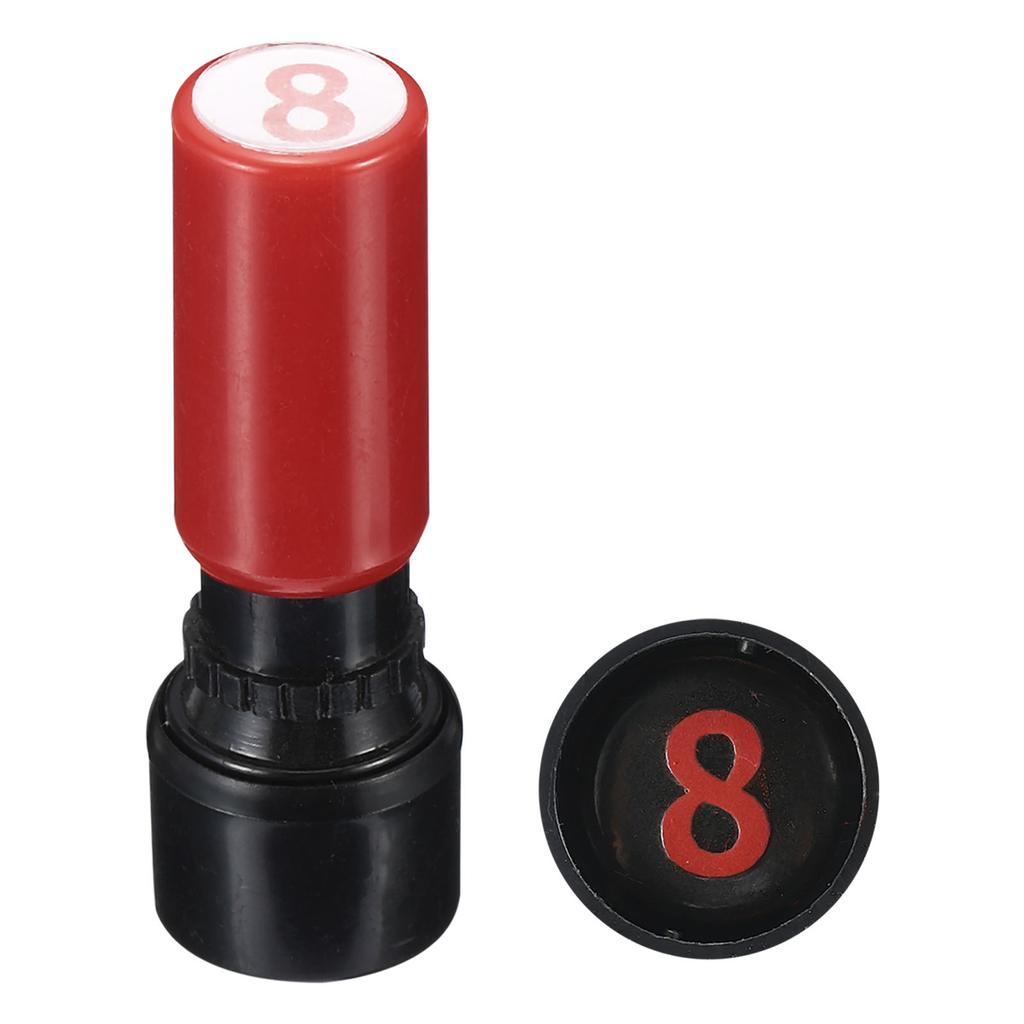 Zahlenstempel Selbstfärbend Ziffer 0-9 7mm Zahlenstempel Lehrerstempel Initialenstempel Stempelkissen für Klassenbuch Scrapbooking DIY