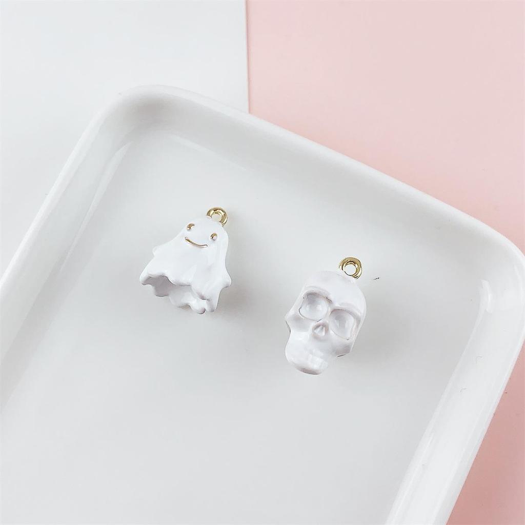 3D Halloween Skull Ghost Pendant Charm for DIY Jewelry