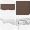 Retractable Awning Taupe 3.5 X 2.5 M Polyester and Aluminum