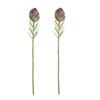 2Pcs Soft Plastic Artificial Artichoke Fruit Fake Simulation Artichoke Flower  Balcony