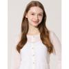Lettering Sheer Knit Cardigan Zkn6262111