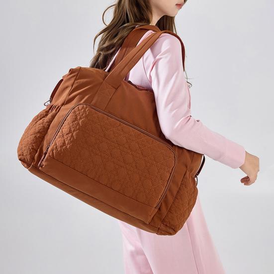 Sports Fitness Bag Waterproof Gym Bag with Multi-Pockets Adjustable Shoulder Strap Versatile Yoga Tote