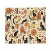 Halloween Black Cats Knitted Blanket Witchy Spooky Flannel Throw Blankets Home Couch Personalised Ultra-Soft Warm Bedspreads