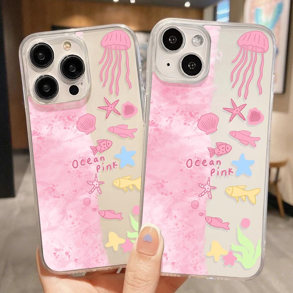 Acrylic Phone Case for iPhone 11 12 13 14 Pro 12 14 16 Pro Max for Samsung A16 A36 A56 S24 FE High-quality Painted Anti-fall Mobile Phone Case