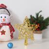 1Pcs Gold Star Christmas Tree Topper Decoration Xmas Tree Ornaments for Home Room Decor 2025 Xmas New Year Gift Accessories