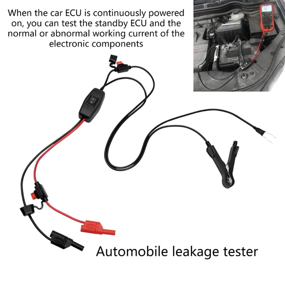 Car Leakage Tester U for Spring Clamp Car Leakage Detector with 4mm Copper Plug Battery Detection Tool Vehicle Diagnostic Tools