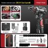 AERUIDUN 16.8V Cordless Brushless Impact Drill Kit CN Plug (adapter Included)