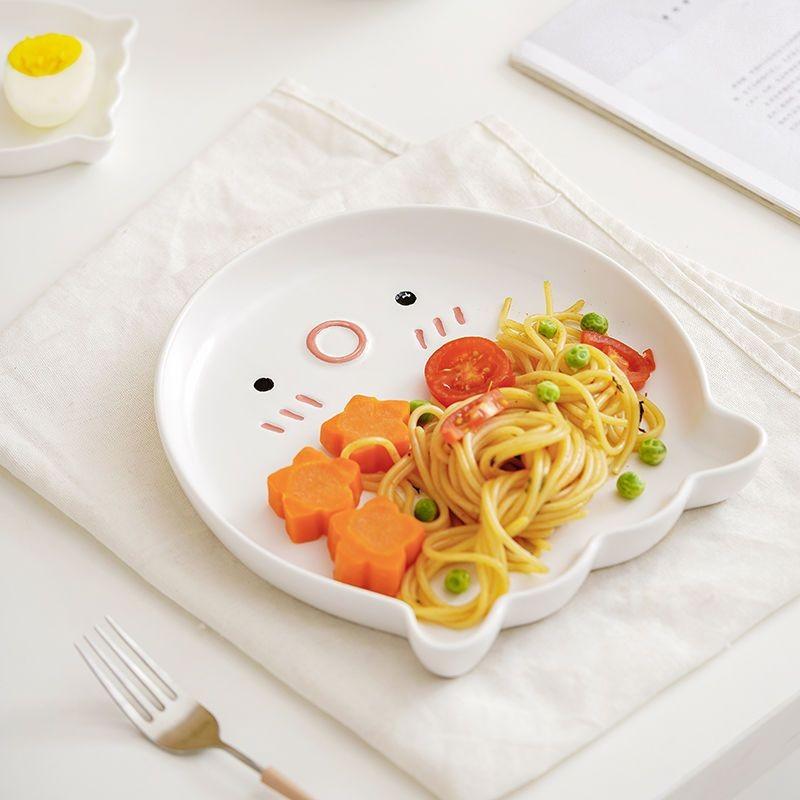 Kreativ Söt Bläckfisk Skål Keramisk Hushållsskål Rätt Matlåda Hushållsrätt Tallrik Miljövänlig Servisset