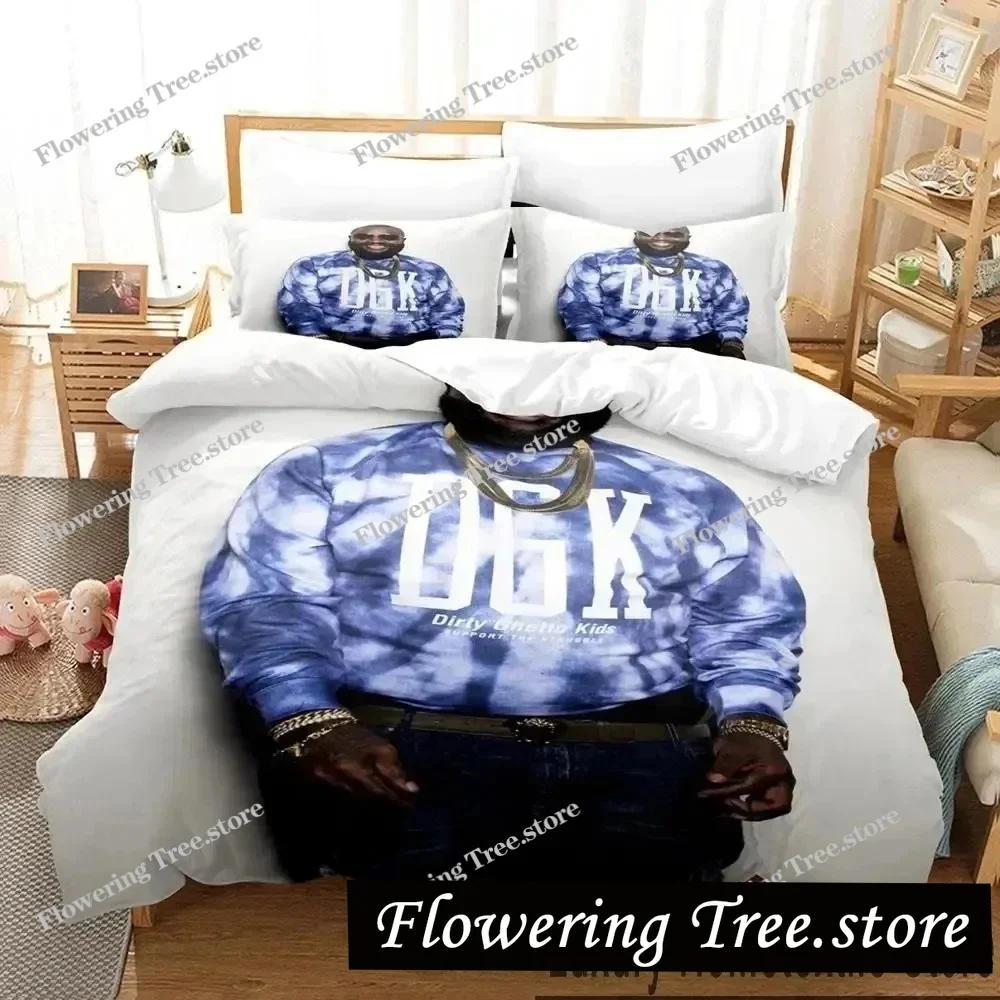 3D Print Rapper RICK ROSS Bedding Set Duvet Cover Bed Set Quilt Cover Pillowcase Comforter King Queen Size Boys Adult Bedding