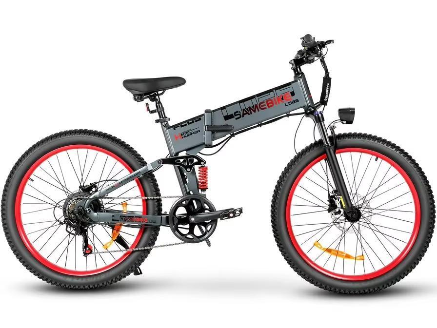 2026 populární Samebike LO26Plus 1000W elektrické skládací elektrokolo 26 palců unisex horské kolo s odnímatelnou baterií 48V 15Ah.