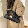Classic Pu Leather Tote Bag For Women With Zipper Closure And Inner Pouch For Daily Office Use