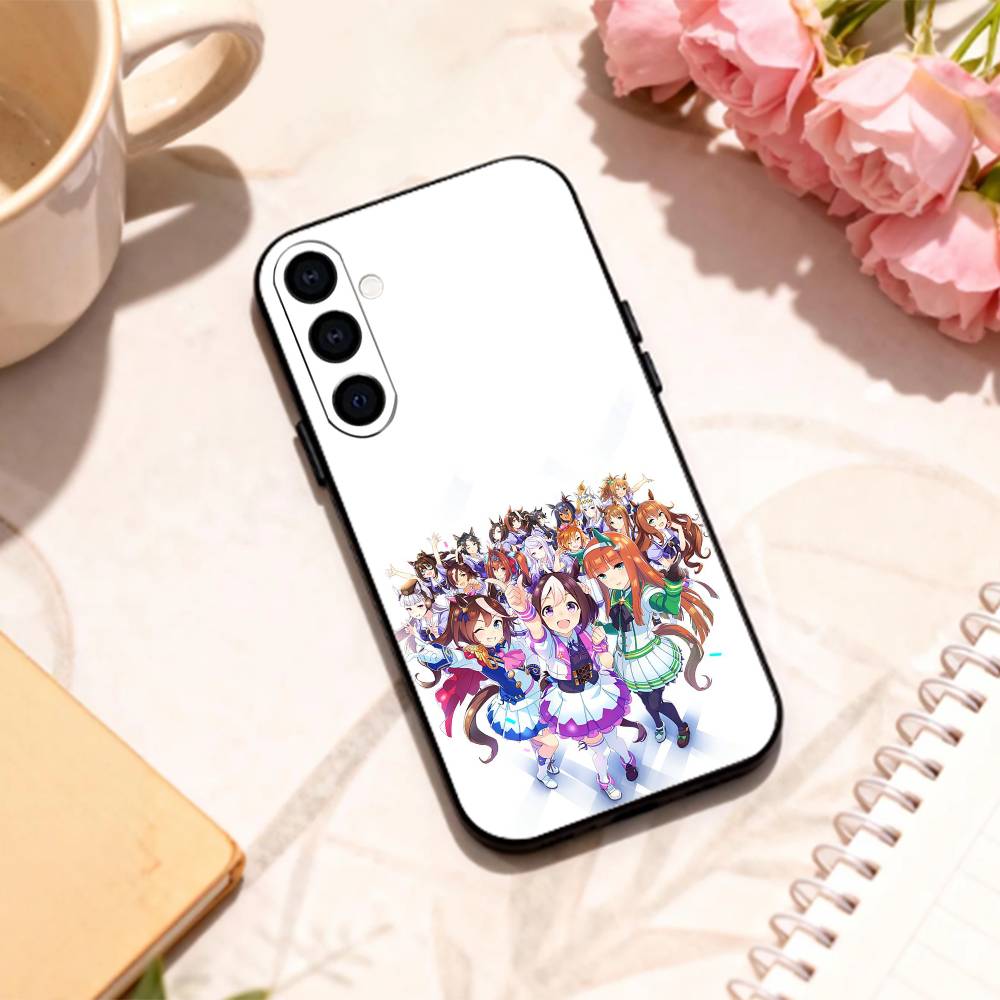 Uma Musume Pretty Derby   Handyhülle Für Samsung Galaxy A73,A72,A71,A70,A53,A52,A51,Andere Weiche Schwarze Hülle
