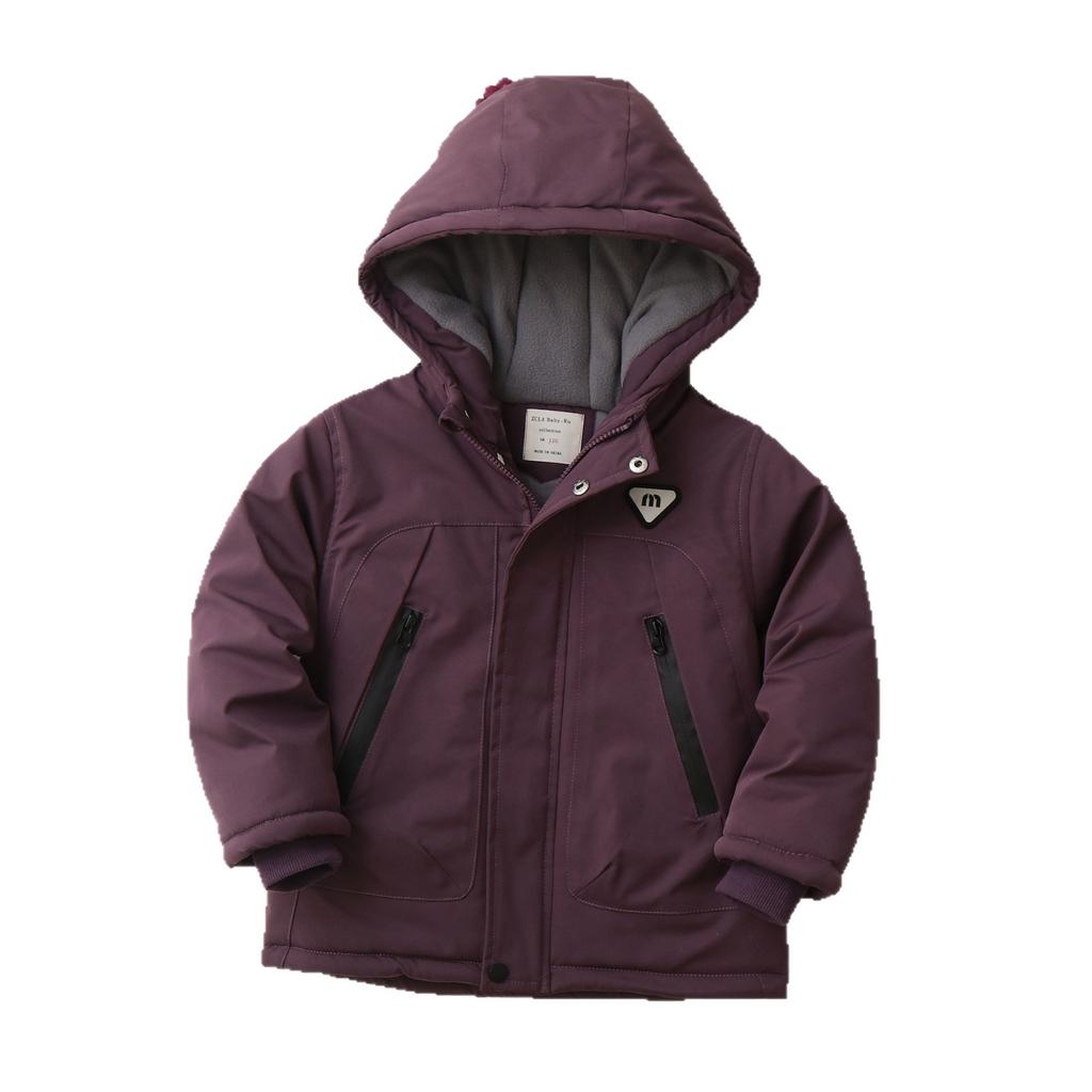 Jungen in Europa und den Vereinigten Staaten neue kalte- und winddichte leichte verdickte flauschige warme lockere hochwertige Stoff Freizeit Sport Baumwollkleidung