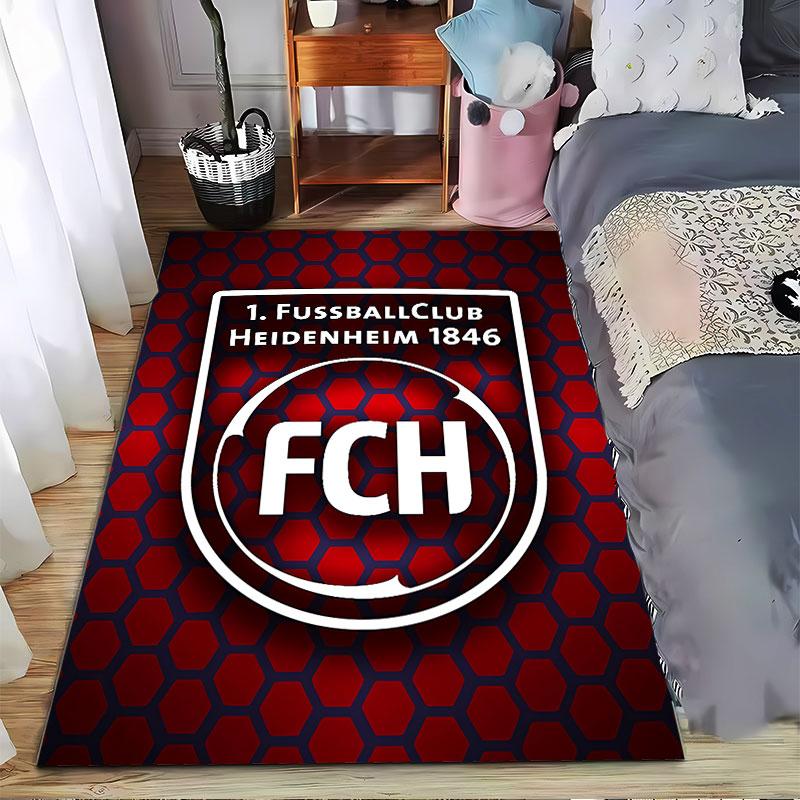 FCH Logo Rotes Sechseckmuster geeignet als rutschfeste Matte für das Wohnzimmer oder Schlafzimmer Sofa