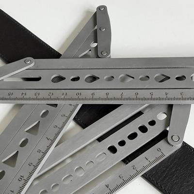 Steel Belt Center Tool For Precise 18 48mm Leather Hole Alignment In Crafting Projects