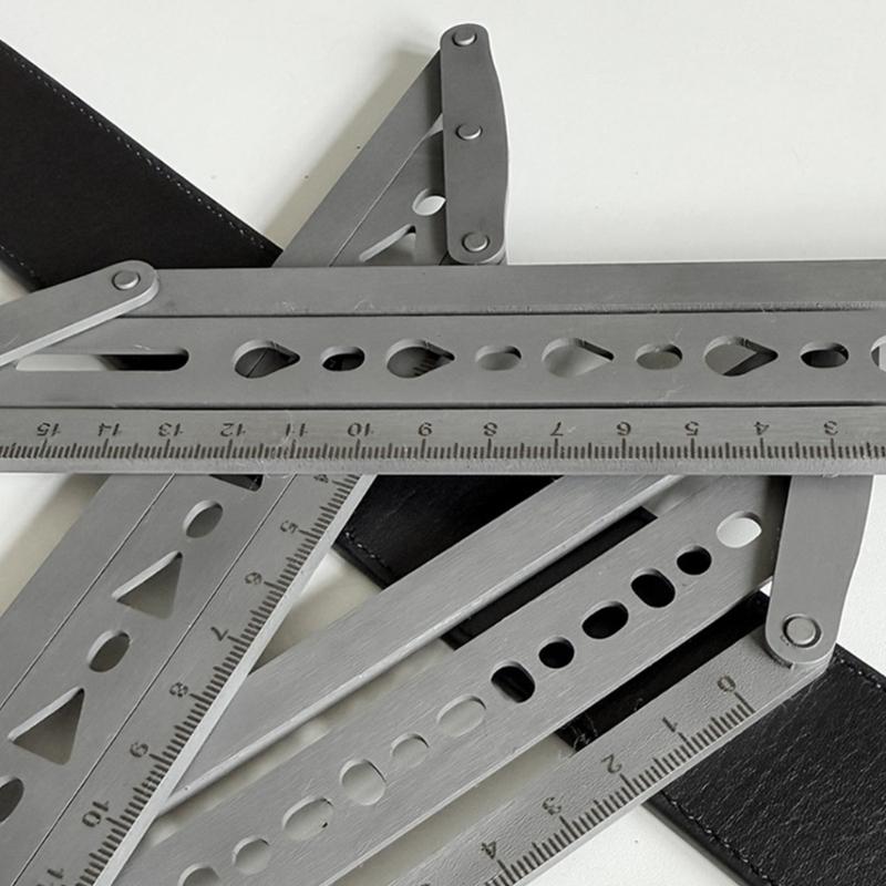Format Leather Template Featuring  Round Designs For Consistent 18 48mm Hole Placement
