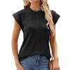 DX~~ New Round Neck Ladies Solid Color Short Sleeve Loose Casual T-shirt