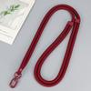Adjustable Polyester Crossbody Lanyard with Geometric Pendant for Mobile Phones