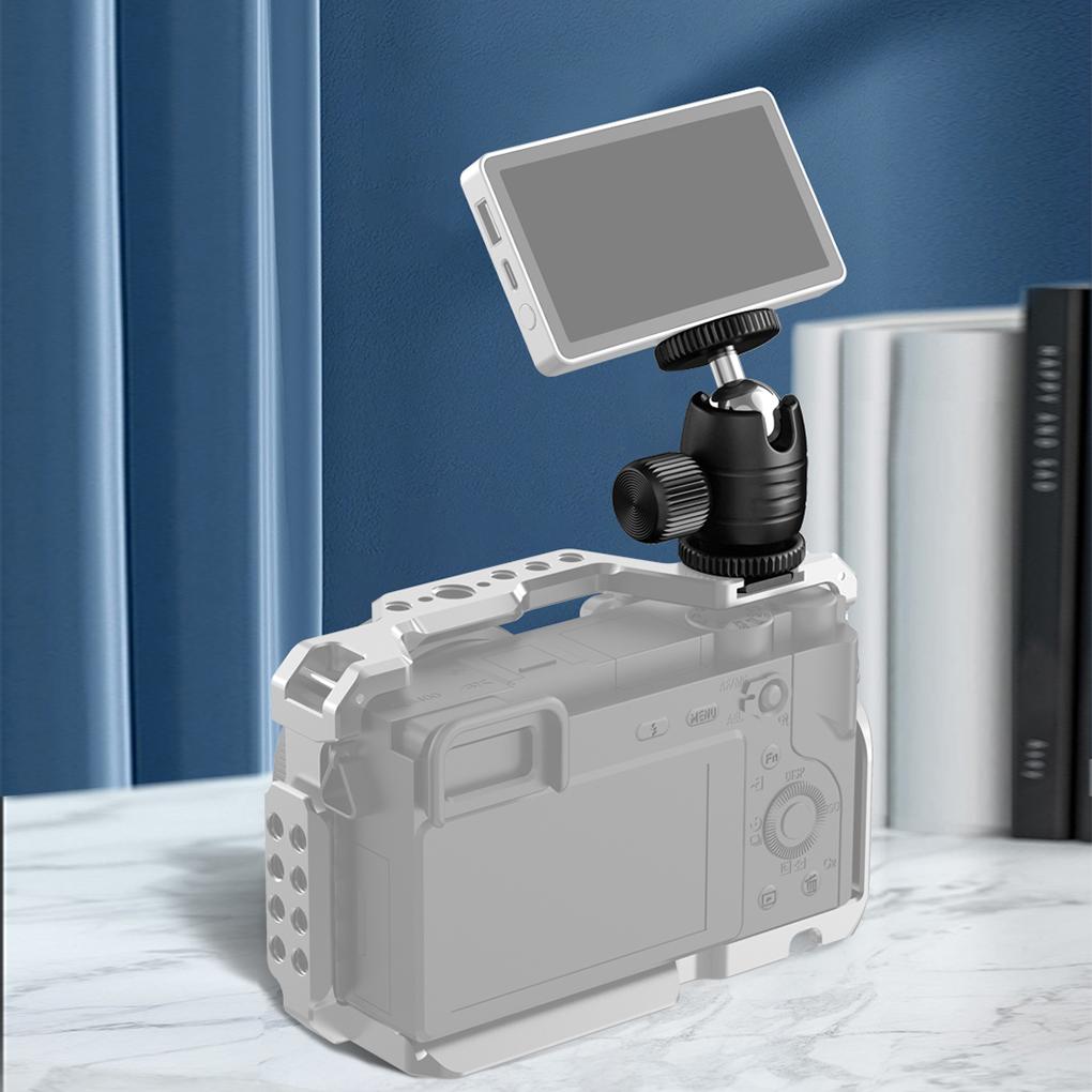 Kup Universal Gimbal Tripod Monopod Ball Head Adapter Cold Shoe Bracket