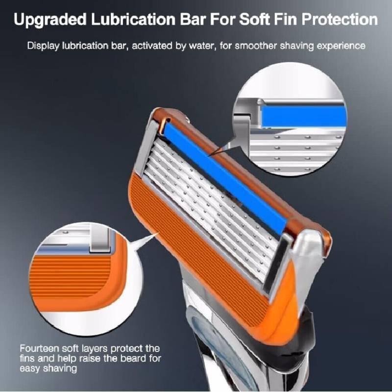 Manual Fivelayer Shaver Replacement Head Universal 5layer Mens Razor Handle