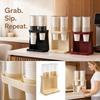 Disposable Cup Dispenser, Wall Mount and Desktop 2-in-1 Double Cup Holder