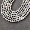 Amazing Matt Gray Map Jasper Natural Gemstone Beads, Loose Gemstone Beads, 6mm 8mm 10mm Smooth Round Beads.