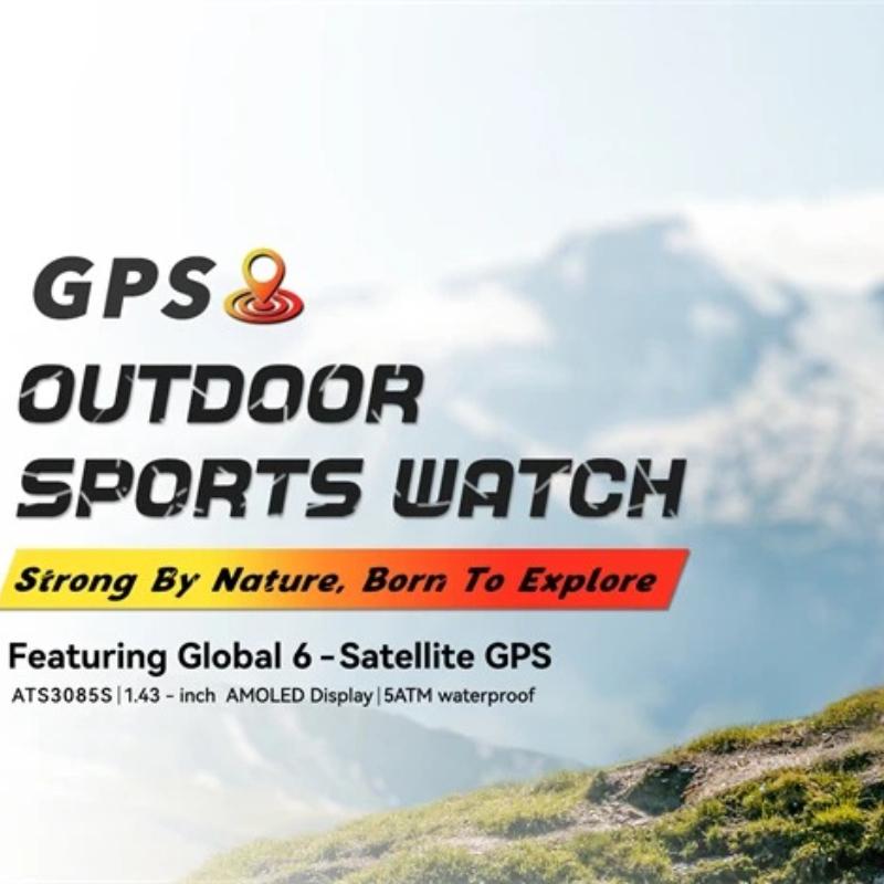 2026-Top Accurate GPS Smart Watch Offline Maps Download Compass Tracking 170+ Sport Modes 5ATM Waterproof Tactics Sport Smart Bracelet Men Gift
