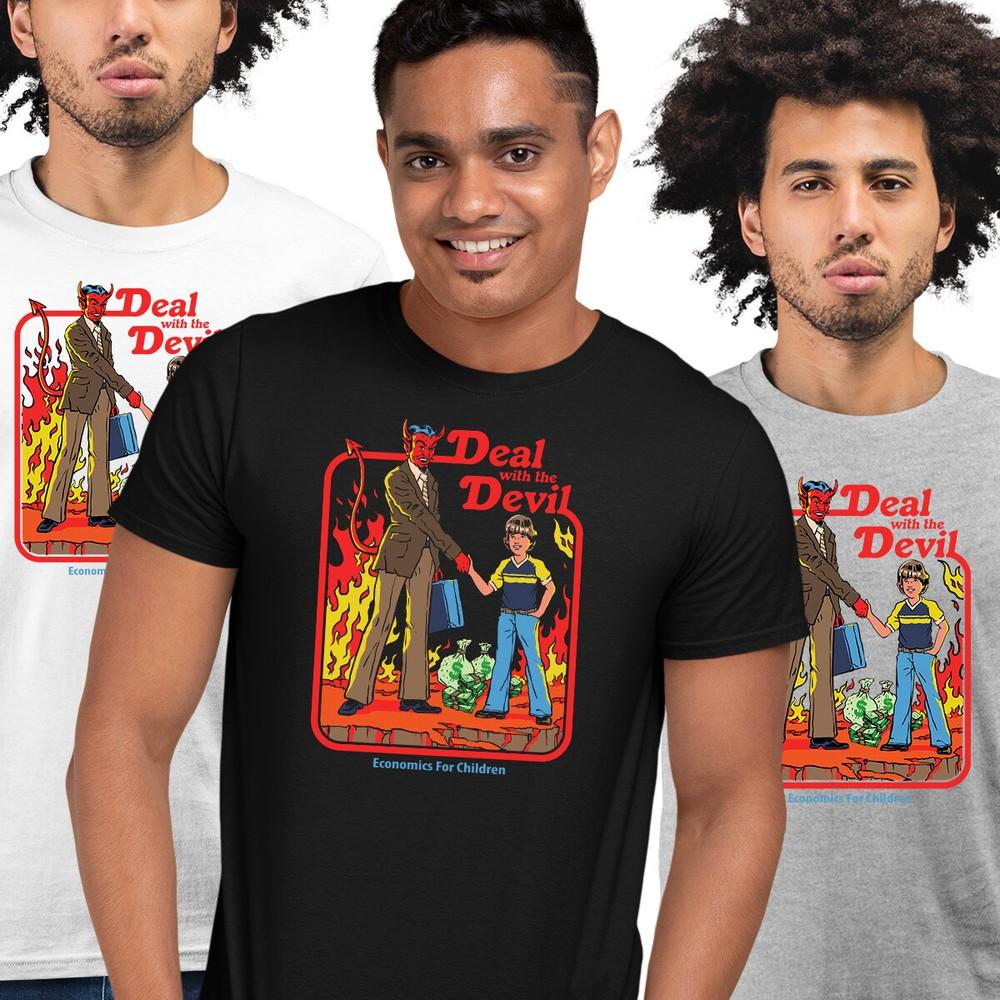 Deal with Devil Twisted Nostalgia Tshirt Economics for Children Rhodes L