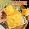 Großer Käse Quetschspielzeug Dehnbar Jumbo Fidget Squishy Käse zur Stressbewältigung Kinderspielzeug Heimdekoration Angst Geschenk