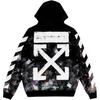OFF WHITE Galaxy Brushed Zip Up Hoodie OMBB003G20JER0019901